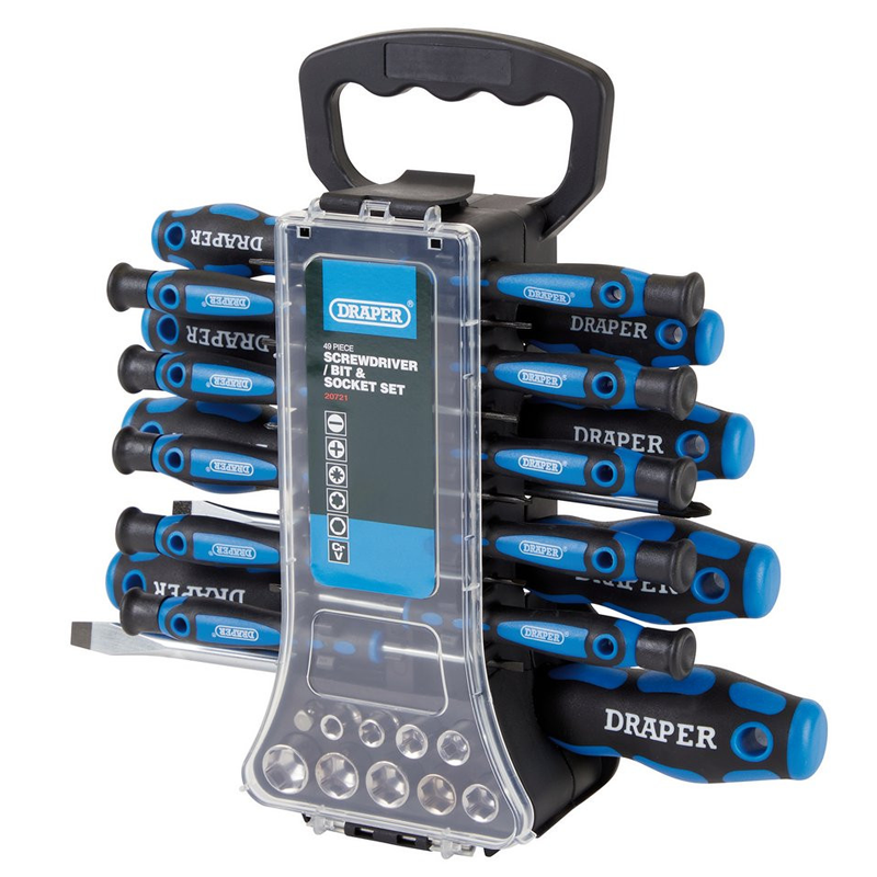 Draper Screwdriver, Socket and Bit Set 49pc (20721)