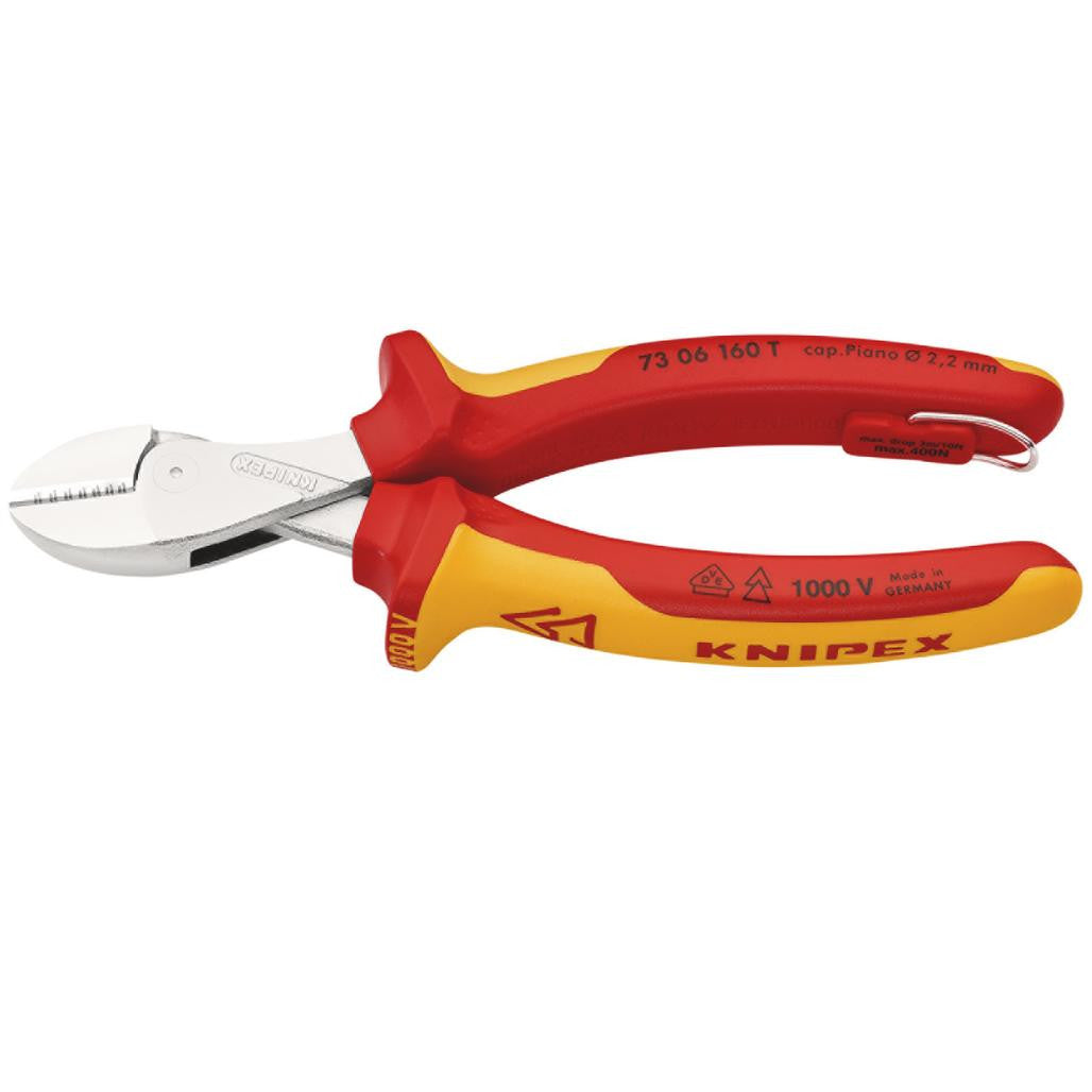 KNIPEX 73 06 160 T BK X-Cut® VDE Compact Diagonal Cutter 160mm