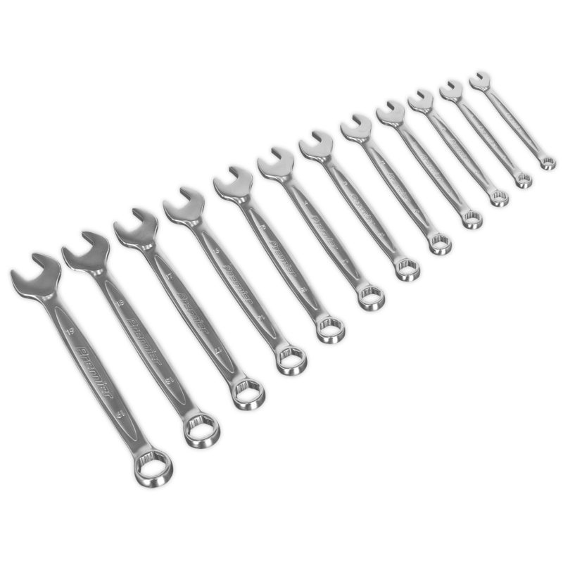 Sealey AK63921 Combination Spanner Set 12pc Lock-On 6pt - Metric