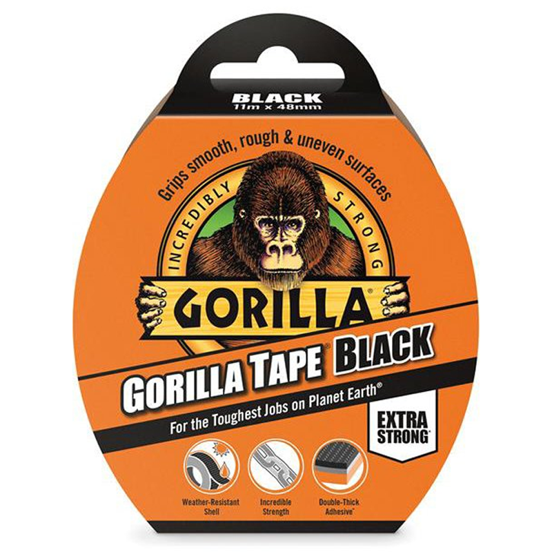 Gorilla Glue Tape Black 11m x 48mm