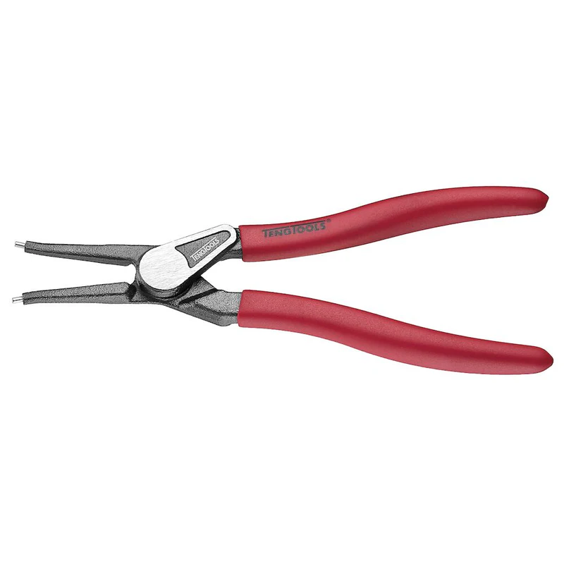 Teng Tools MBE472-7 7" Straight/Outer Circlip Plier Vinyl Grip with Spring