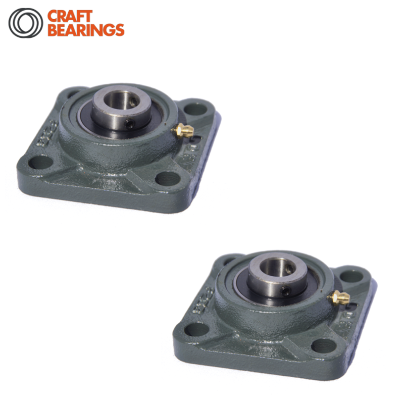 Pack of 2 - Craft UCF208 40mm 4 Bolt Flange Bearing Unit 1.52kg