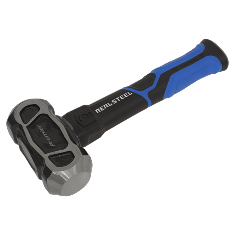 Sealey CHU301 3lb Unbreakable Club Lump Hammer Carbon Steel Head & Rubber Grip