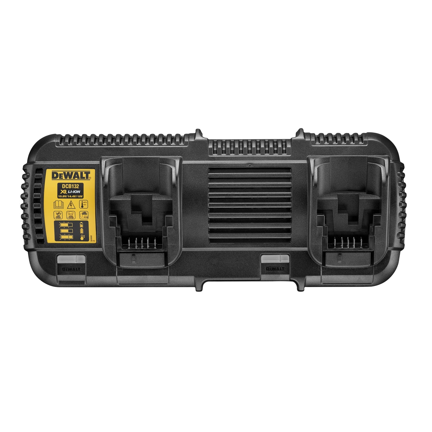 DeWalt DCB132 Dual Port Twin Battery Charger (10.8v, 14.4v, 18v XR & 54v XR FLEXVOLT Li-Ion Batteries)