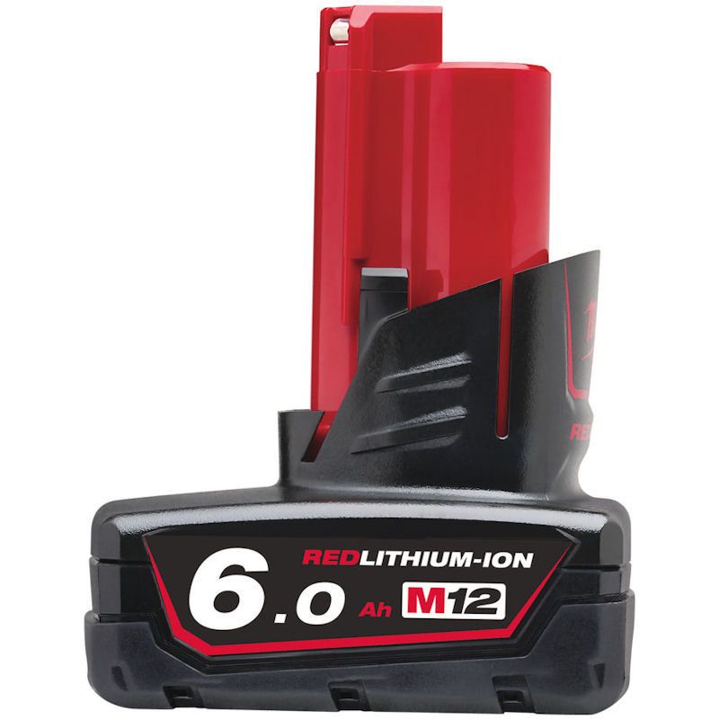 Milwaukee M12B6 M12 6.0Ah Red Lithium-Ion Battery