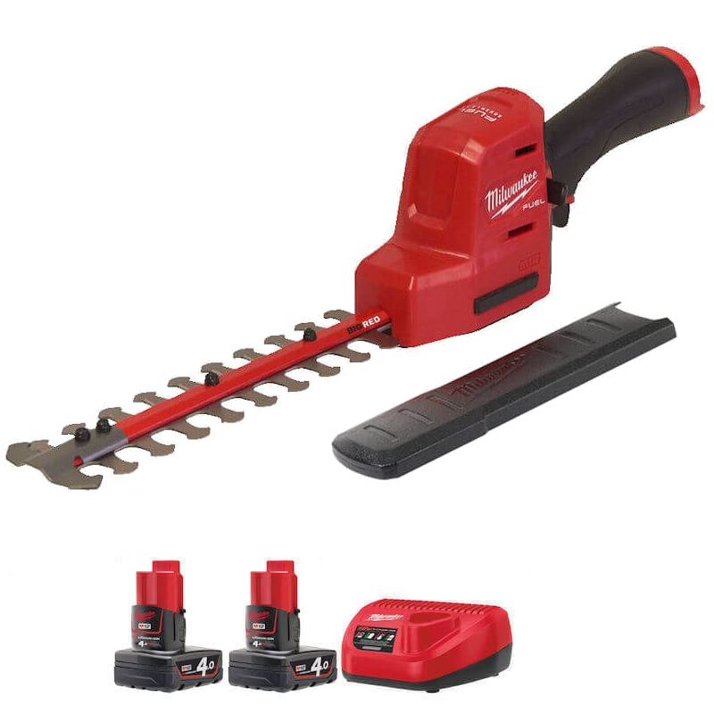 Milwaukee M12FHT20-402 M12 FUEL 20cm Hedge Trimmer Kit (2x 4ah Batteries, Charger)