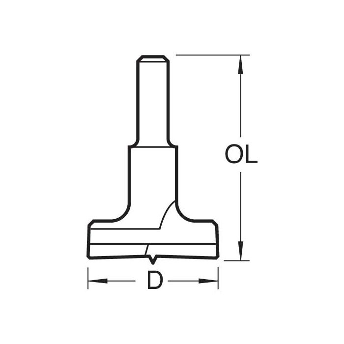 T420/35X8MMTC - Hinge sinking 35mm diameter