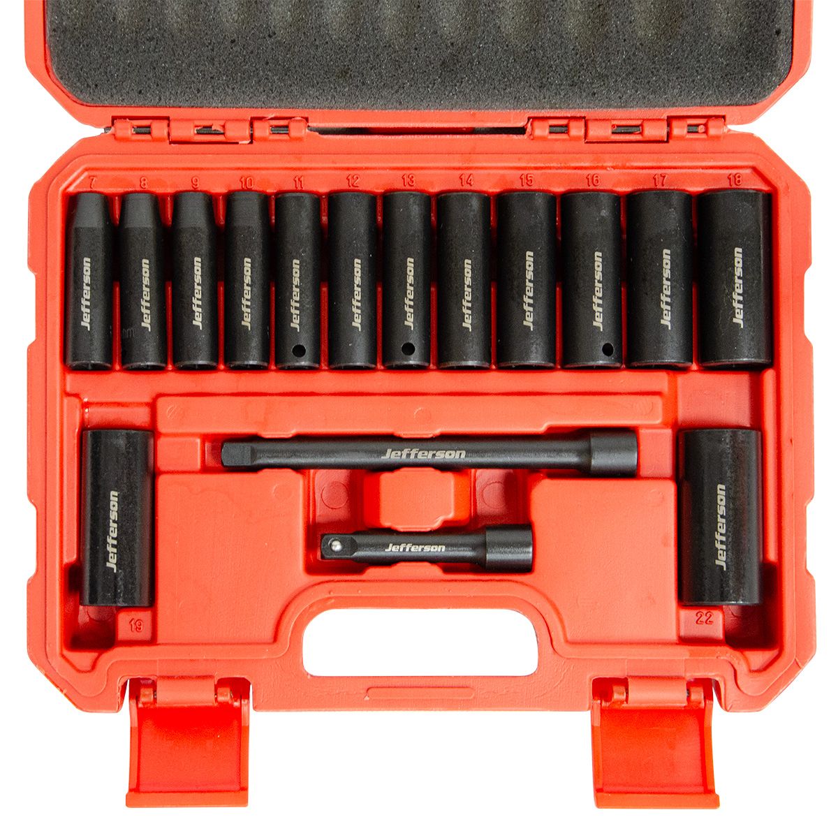 Jefferson 16pc Socket Set 3/8'' Drive Deep Metric - JEFIS0C38-01