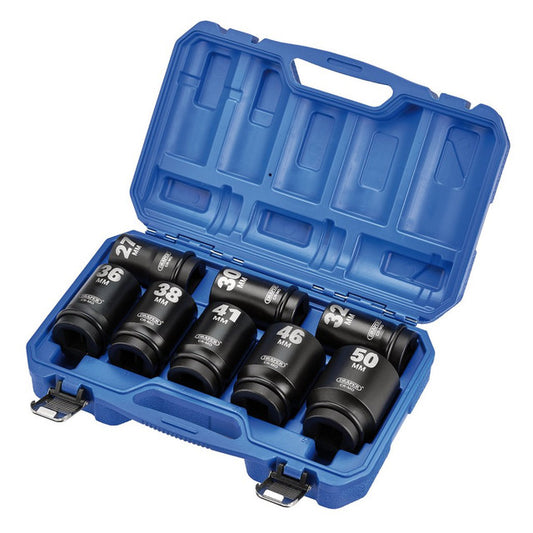 Draper 20210 HI-TORQ® Metric Deep Impact Socket Set 1" Square Drive 8pc