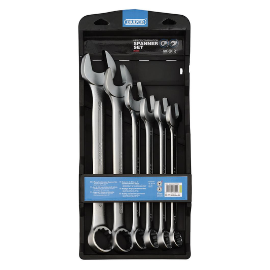 Draper 6pc HI-TORQ Metric Heavy Duty Combination Spanner Set 26695