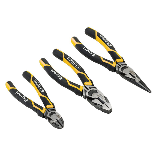 Draper Expert High Leverage Plier Set, Yellow 3pc (28038)