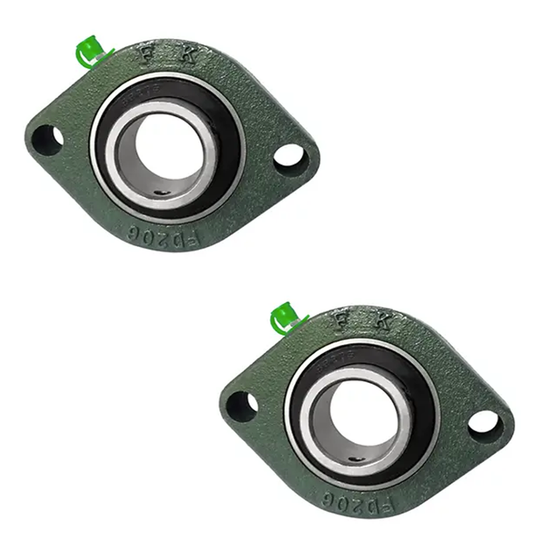 Pack of 2 - SBFD205 FK 2 Bolt Oval Flange Bearing with 25mm Bearing Insert