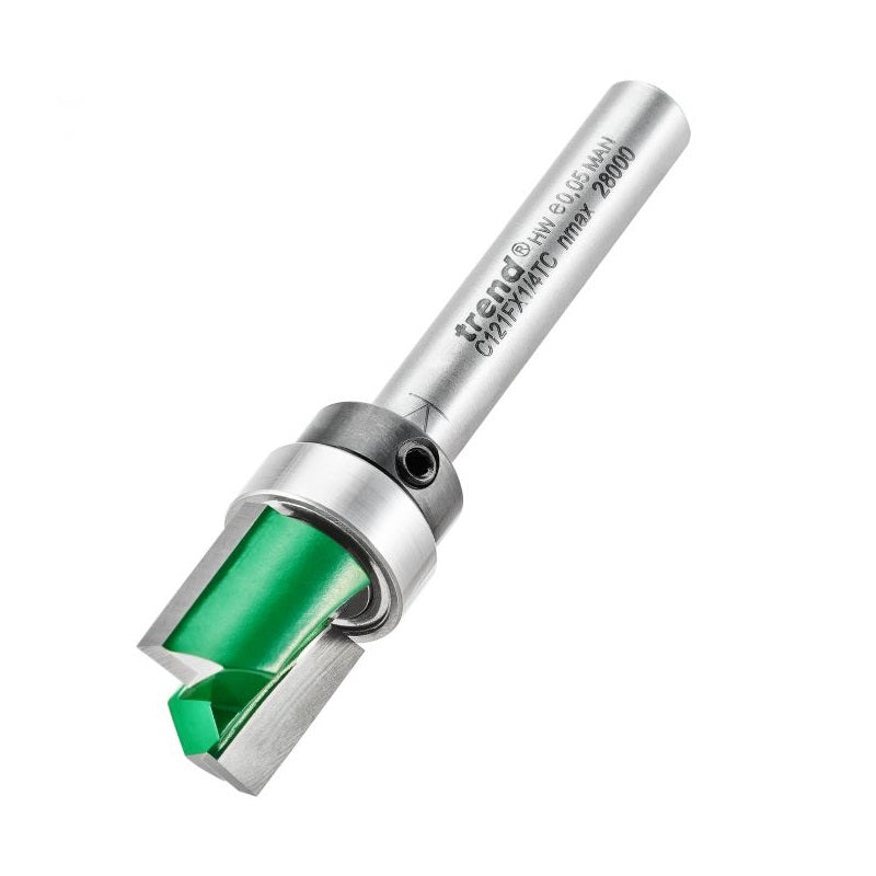TREND C121F 1/4" 12.7mm x 12.7mm 90 DEGREE GUIDED TEMPLATE PROFILE