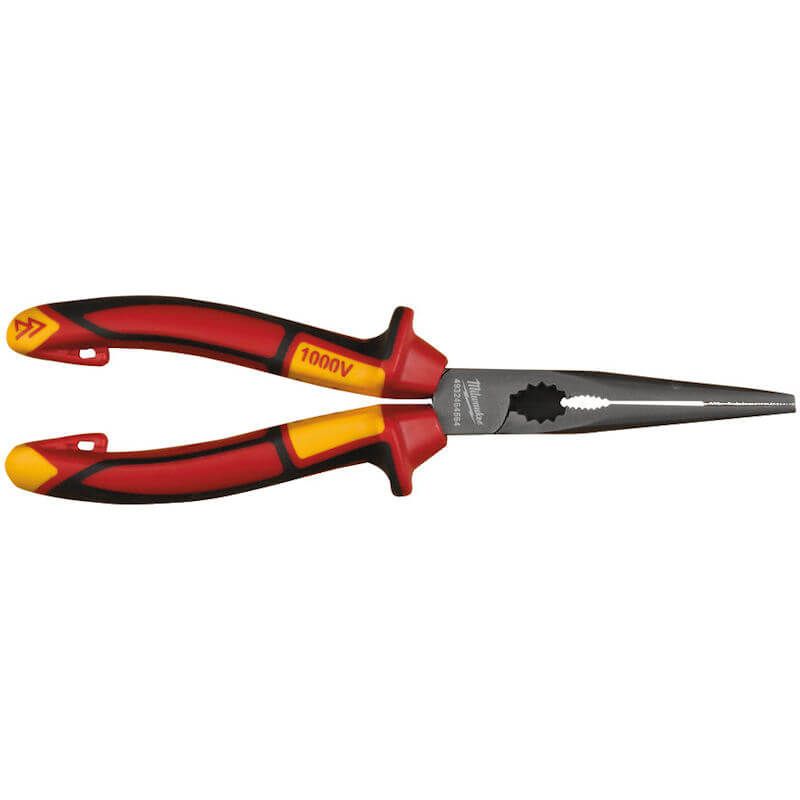 Milwaukee 205mm VDE Long Round Nose Pliers 4932464564