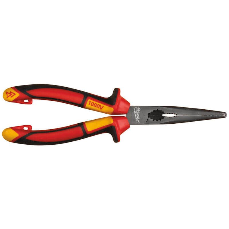 Milwaukee 205mm VDE Long 45° Round Nose Pliers 4932464565