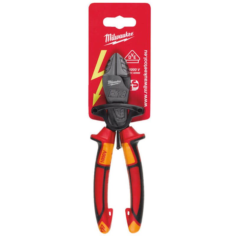 Milwaukee 180mm VDE Heavy Duty Diagonal Cutter 4932464569