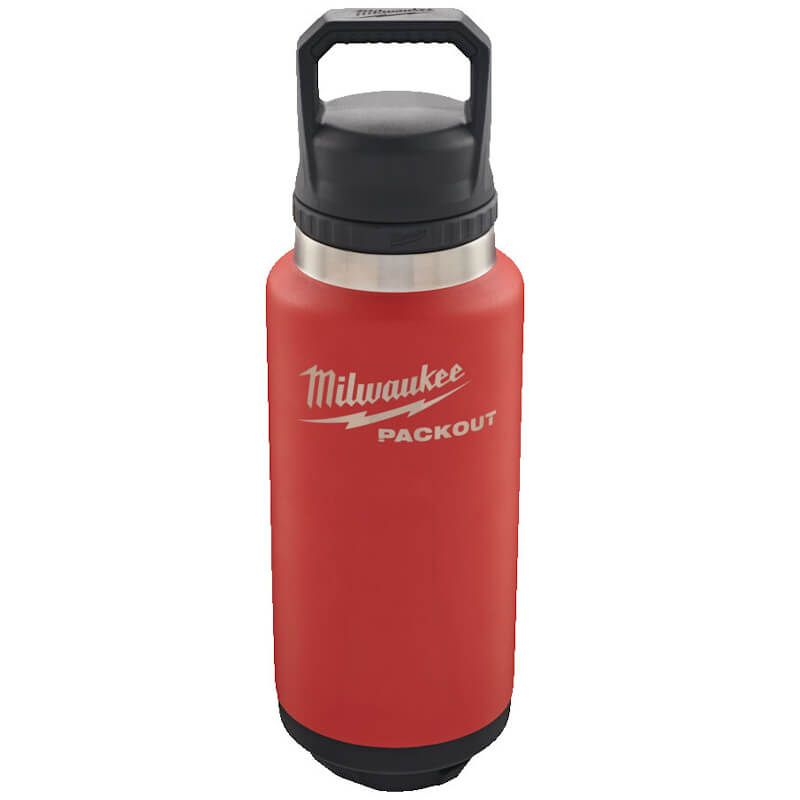 Milwaukee 1065ml Insulated Water Bottle Chug Lid Red 4932493467