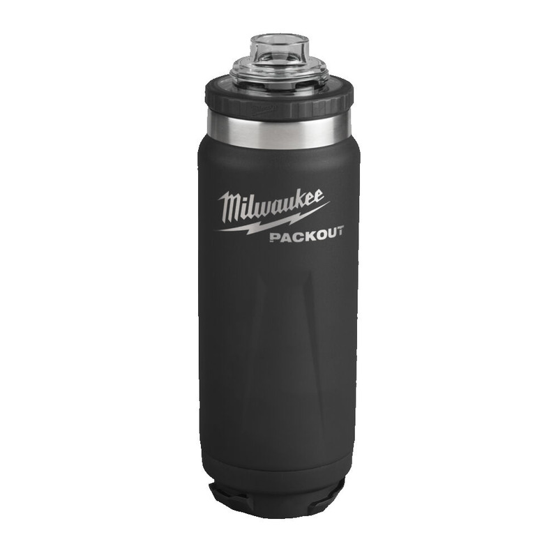 Milwaukee 4932493992 Packout 532ml Insulated Chug Lid Bottle Black