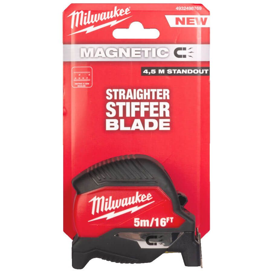 Milwaukee 5m/16ft Magnetic Tape Measure 4932498769