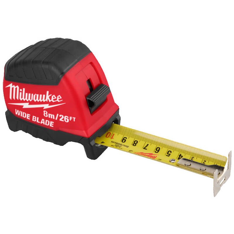 Milwaukee 8m / 26ft GEN II Wide Blade Tape Measure 4932499206