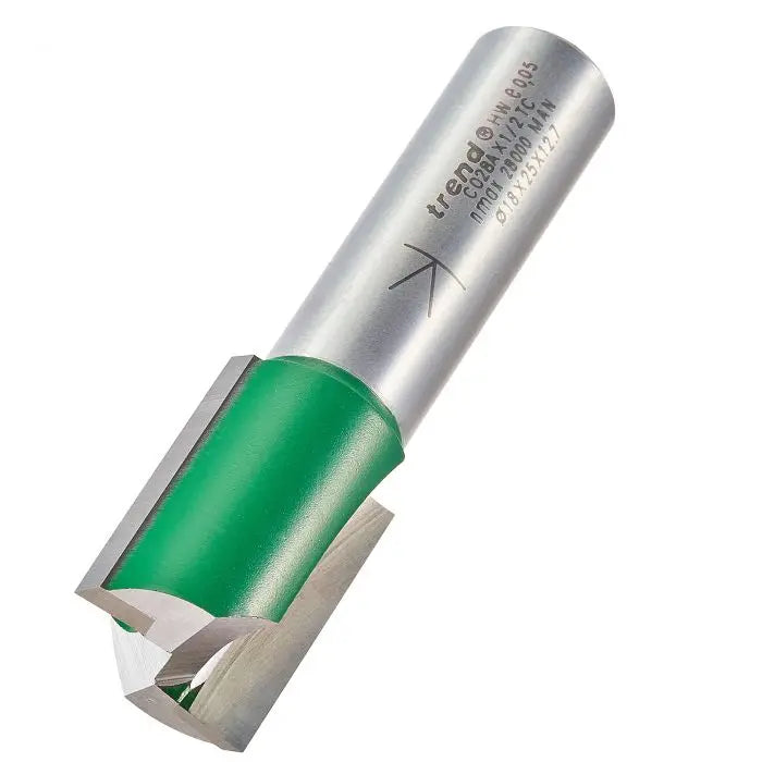TREND C028A TWO FLUTE CUTTER 18MM DIAMETER 1/2" SHANK
