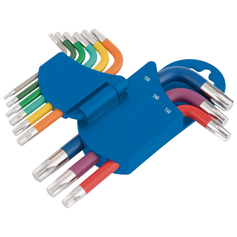 Draper Expert TX-STAR® Metric Coloured Short Arm Key Set 9pc (66135)