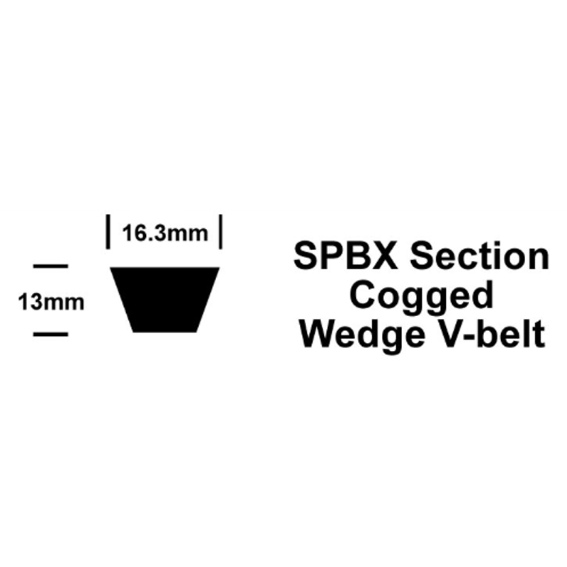 XPB2700 Pix Cogged Wedge V-Belt 16.3x13mm