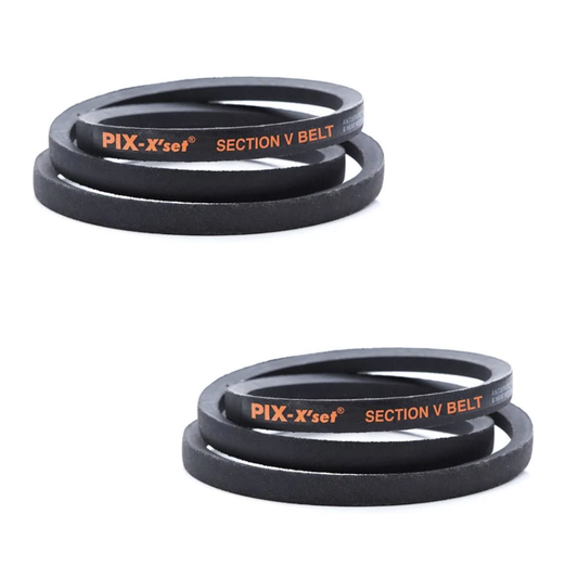 2 Pack - B65 Pix Classical Wrapped V-Belt B Section 17x1651Li