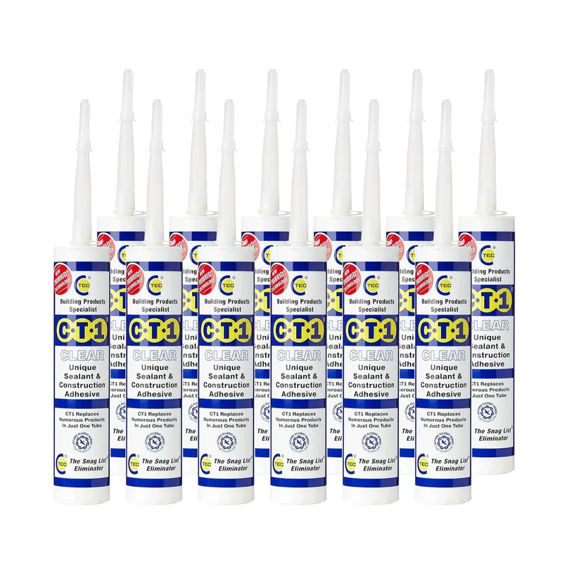 CT1 Clear Sealant and Ahesive 290ml Cartridge (12 Pack)
