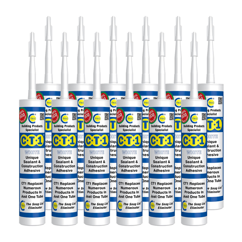 CT1 White Sealant and Ahesive 290ml Cartridge (12 Pack)