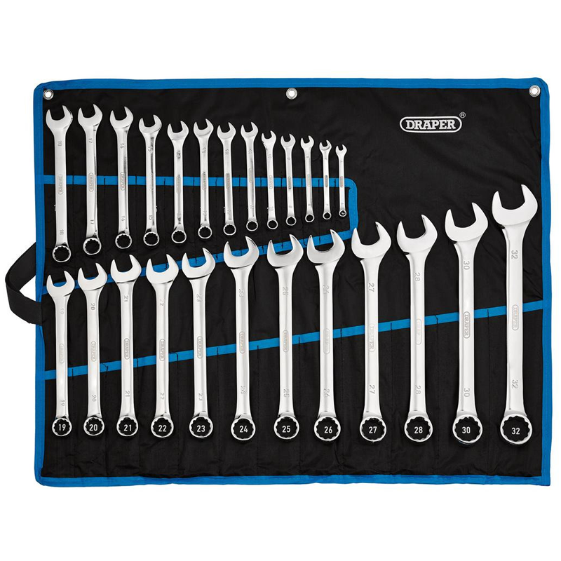 Draper HI-TORQ® Metric 25pc Combination Spanner Set, 6-32mm 97918