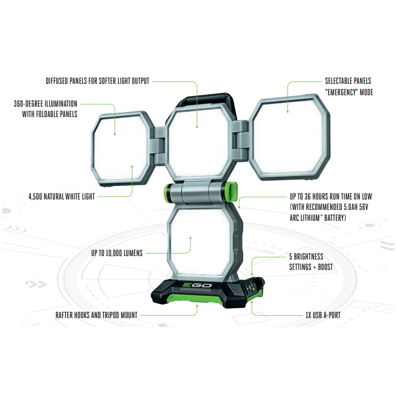 EGO LT1000E Portable Area Light