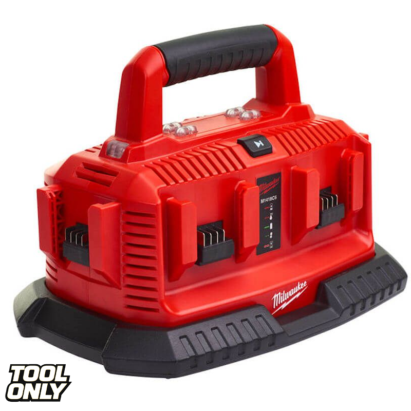 Milwaukee M1418C6 M14-M18 240V 6 Port Multibay Charger