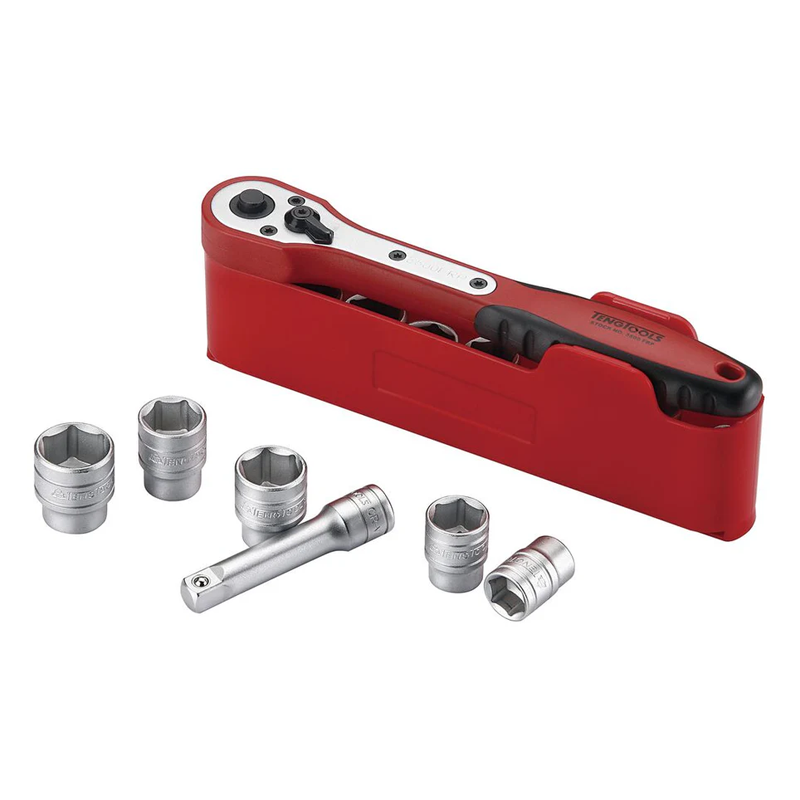 Teng M3812N1 12 Piece 3/8″ Drive Ratchet & Socket Set 8-19mm