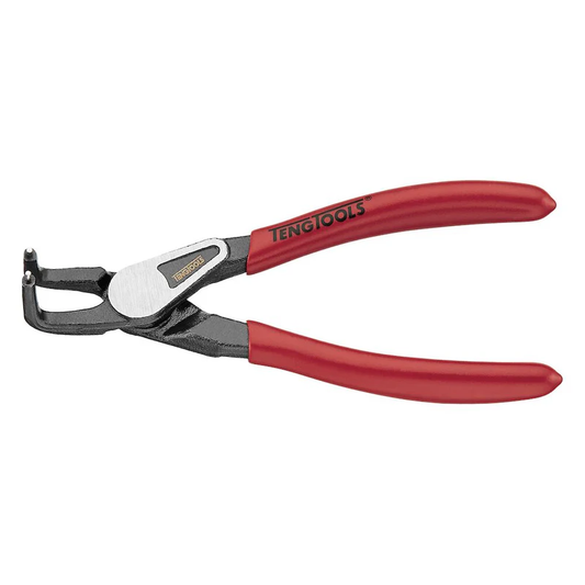Teng Tools MBE471-7 7" Bent/Inner Circlip Plier Vinyl Grip with Spring