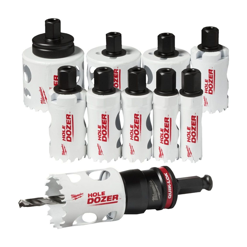 Milwaukee 49224772 Bi-Metal Quik-Lok Hole Dozer Set 13pcs