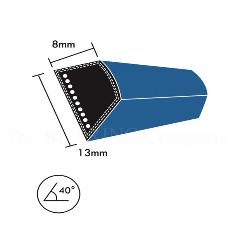 Pix LawnMaster Kevlar Reinforced Mower V-Belt DRY-4LK990 1/2''x 99