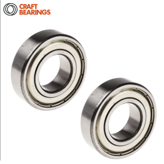 Pack of 2 - 6000-Z Deep Groove Sealed Ball Bearing 10x26x8mm 0.038kg