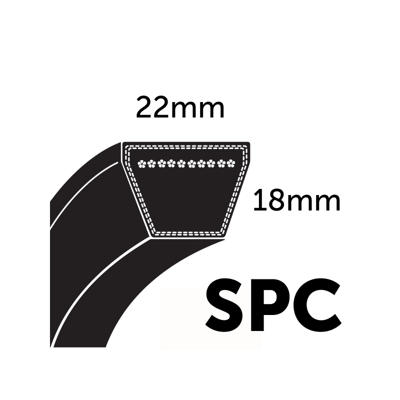 SPC4000 Pix SPC Section Wrapped Wedge V-Belt 4000x22mm