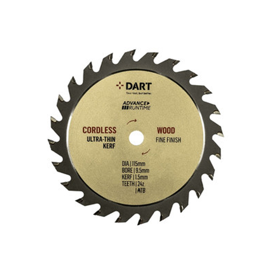 DART Gold ATB Thin Kerf Wood Saw Blade 115(mm)D x 9.5(mm)B x 24Z STK1159524