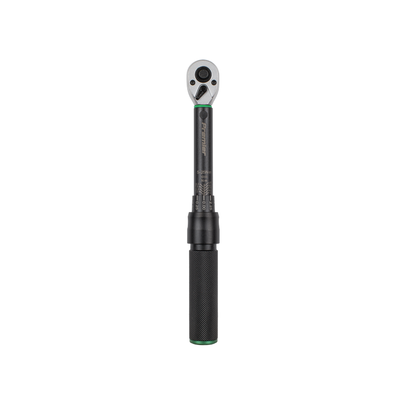 Sealey Premier Black Calibrated Micrometer Torque Wrench 1/4'' SQ Drive 5-25NM STW901B