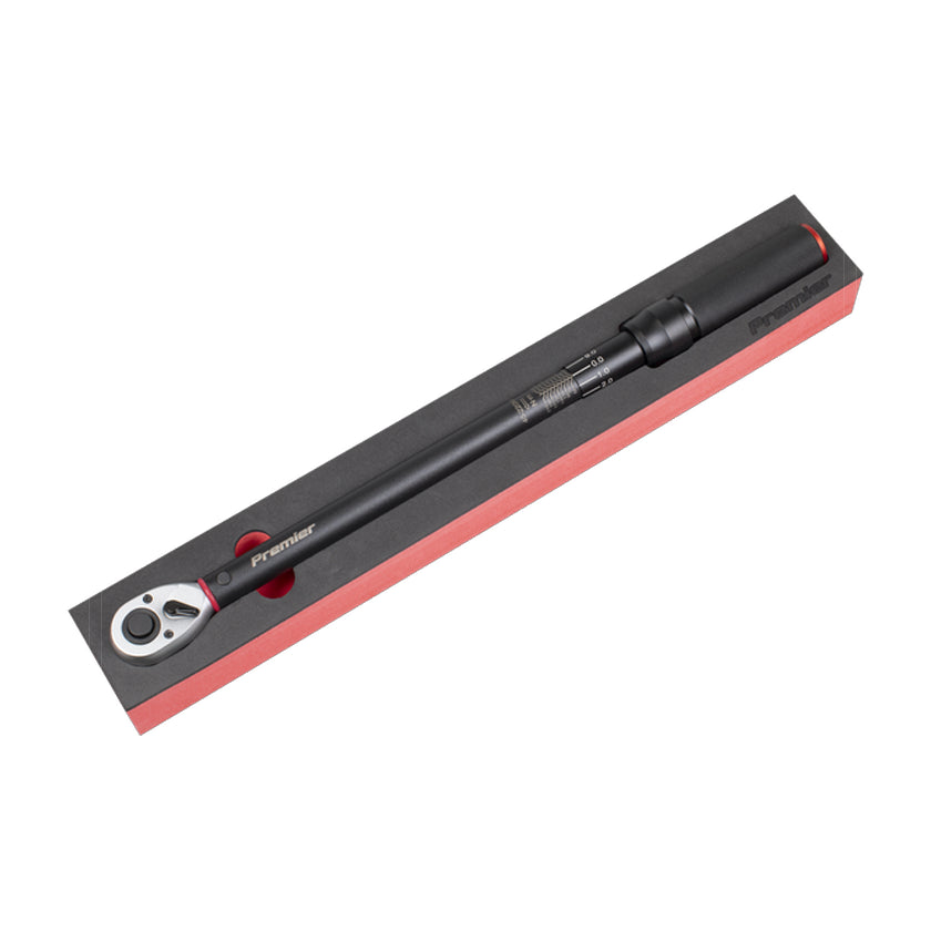 Sealey Premier Black 1/2″ Drive Calibrated Micrometer Torque Wrench 40-220Nm STW904B
