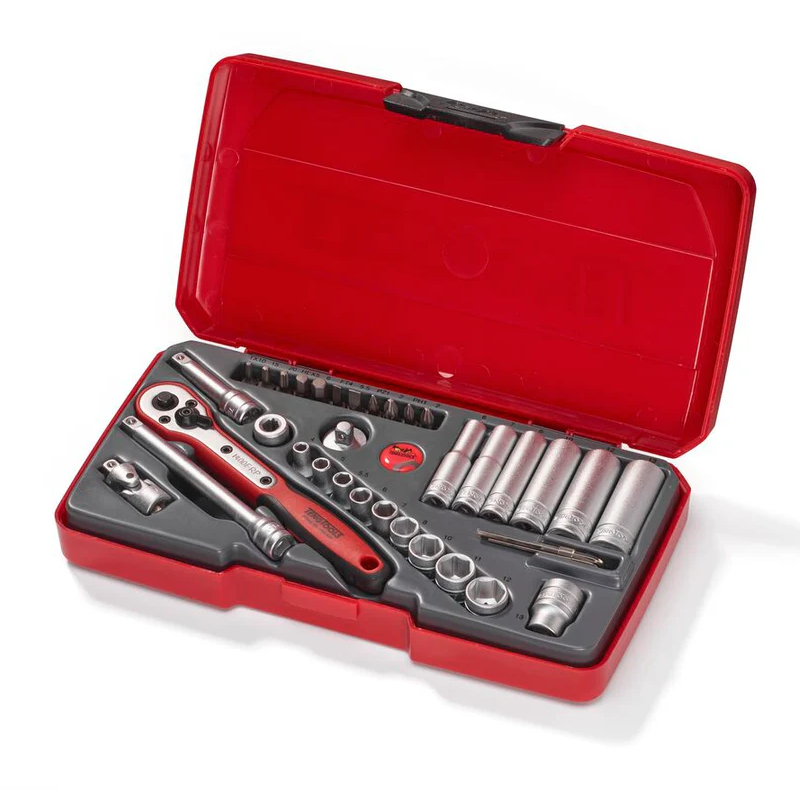 Teng Tools T1436 1/4" Socket Set 6 pt 36pcs