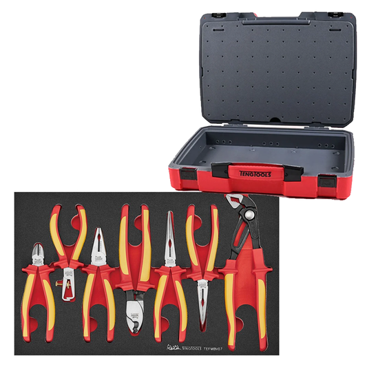 Teng Tools TEFMBV07 Insulated Plier Set FOAM3 7 pieces