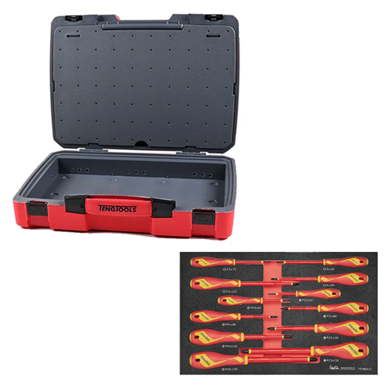 Teng Tools TEFMDV12 Insulated Screwdriver Set 12 Piece