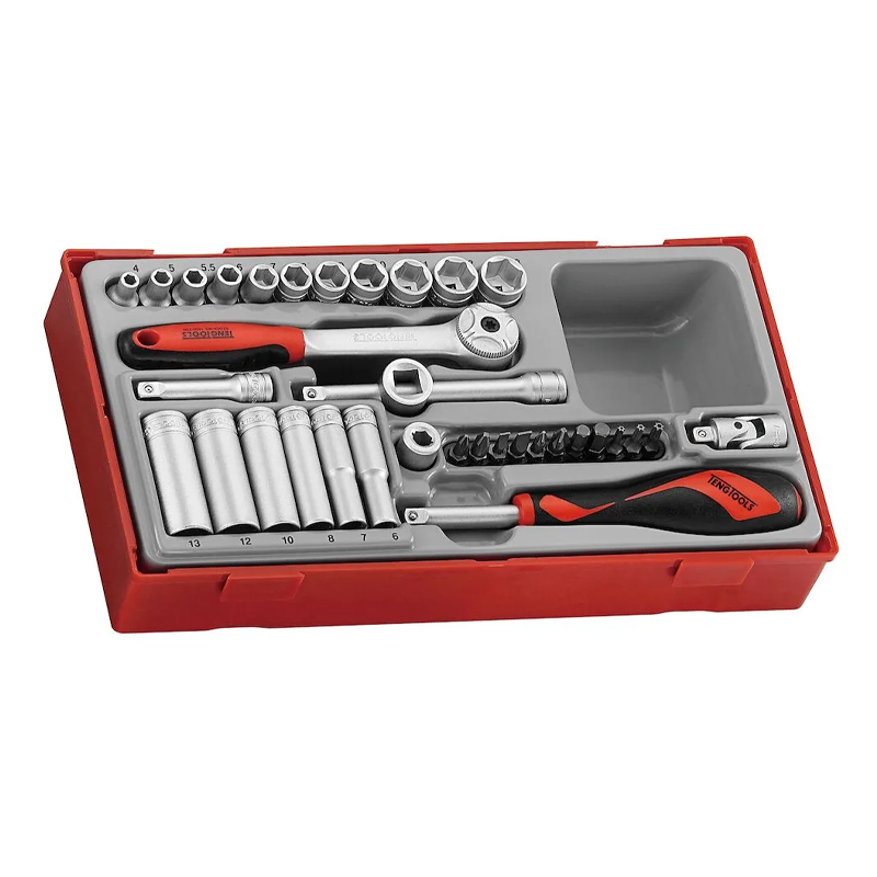 Teng Tools 35 Piece 1/4" Drive Socket Set TT1435