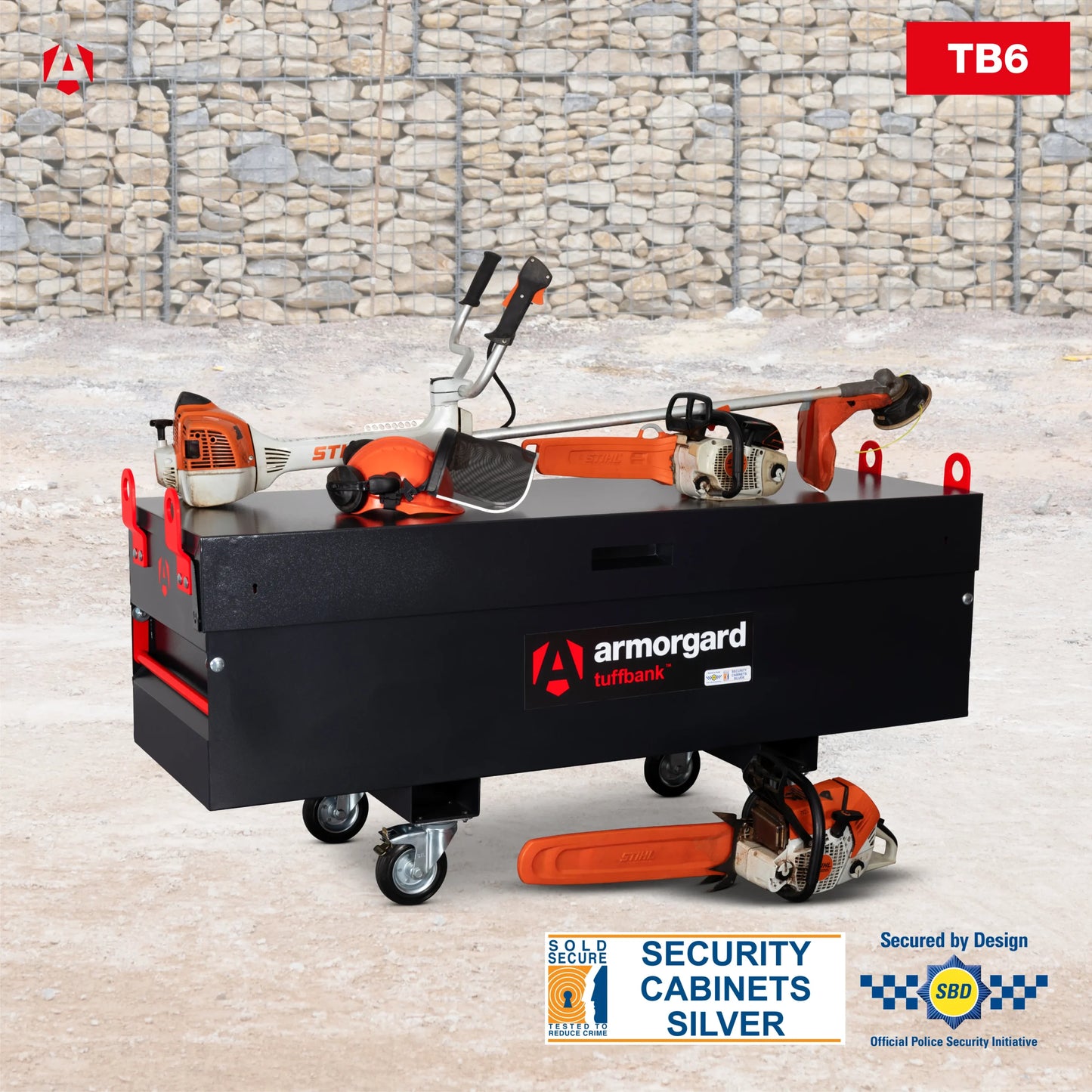 Armorgard TB6 Tuffbank Secure Tool Vault Truck Box 1925x615x640