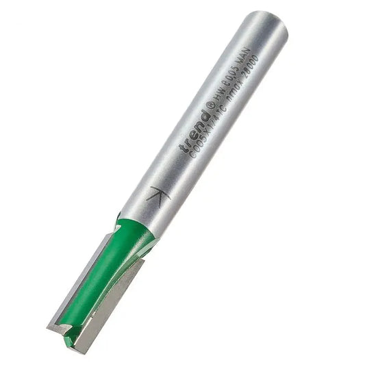 TREND C005 TWO FLUTE CUTTER 6MM DIAMETER 1/4" SHANK