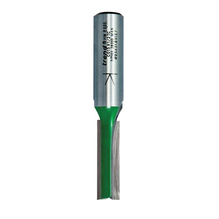 TREND C015 TWO FLUTE CUTTER 9.5MM DIAMETER 1/4" SHANK