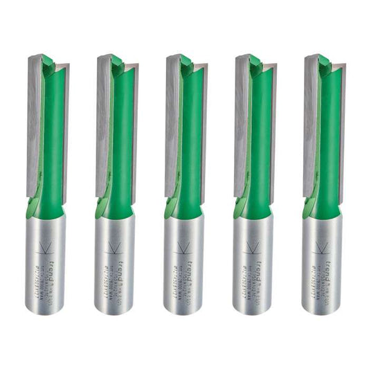 TREND CR/KFP/5 12.7mmx 50mm (1/2") SHANK WORKTOP ROUTER CUTTER BITS PACK OF 5